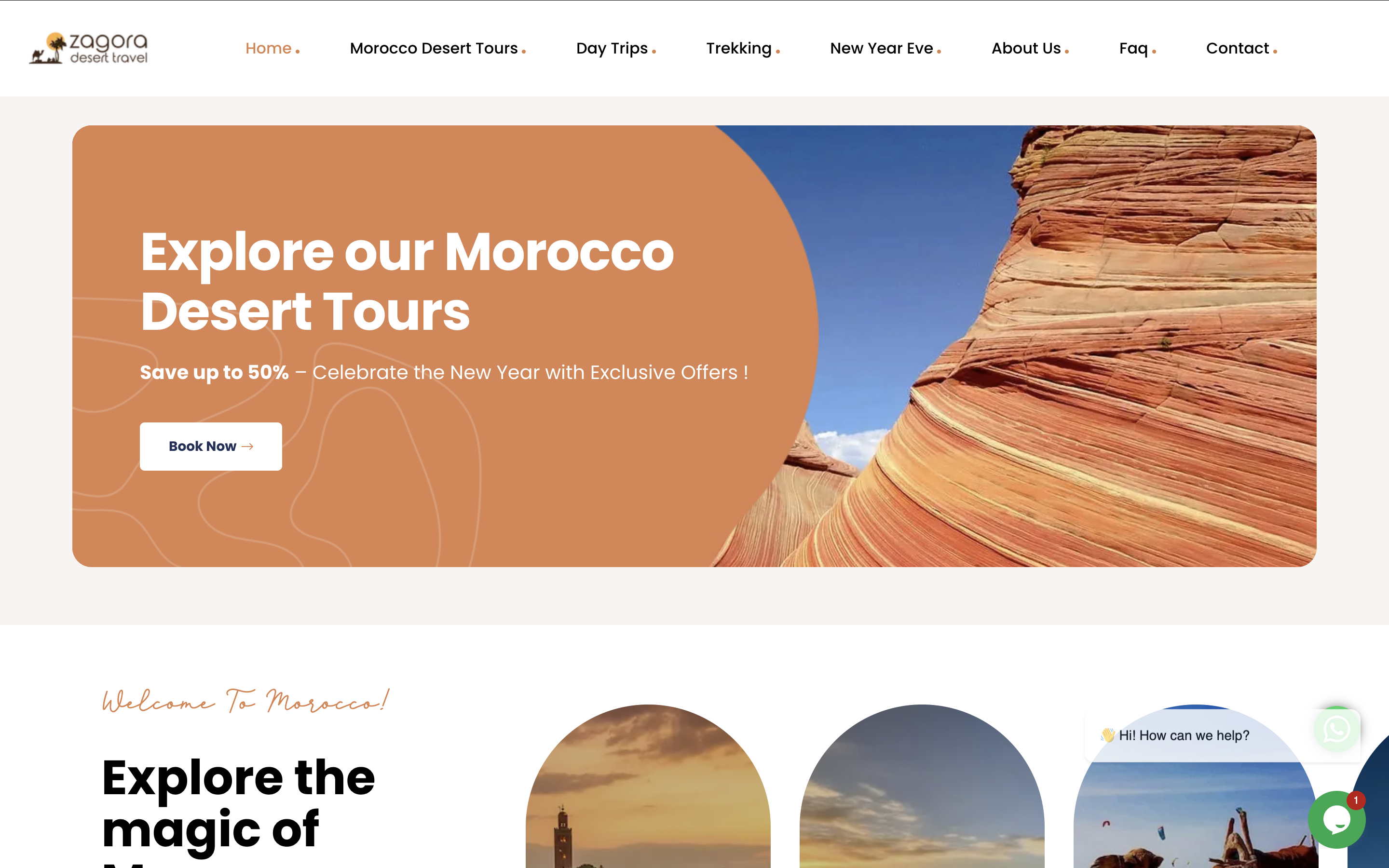 Zagora Desert Travel website